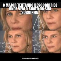 O MAJOR TENTANDO DESCOBRIR DE ONDE VEM O BOATO DA SUA SOBRINHA 