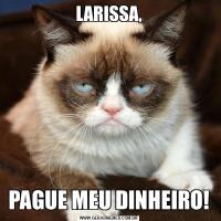 LARISSA,PAGUE MEU DINHEIRO!