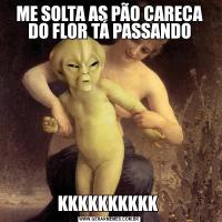 ME SOLTA AS PÃO CARECA DO FLOR TÁ PASSANDOKKKKKKKKKK 