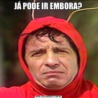JÁ PODE IR EMBORA?