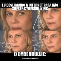 EU DESLIGANDO A INTERNET PARA NÃO SOFRER CYBERBULLYINGO CYBERBULLIE: