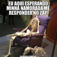 EU AQUI ESPERANDO MINHA NAMORADA ME RESPONDER NO ZAP.