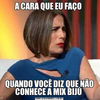 A CARA QUE EU FAÇO QUANDO VOCÊ DIZ QUE NÃO CONHECE A MIX BIJÚ 