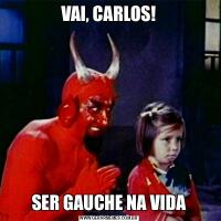 VAI, CARLOS!SER GAUCHE NA VIDA