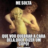 ME SOLTAQUE VOU QUEBRAR A CARA DELA,QUER DIZER UM COPO!