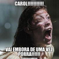 CAROL!!!!!!!!!!!VAI EMBORA DE UMA VEZ PORRA!!!!!!