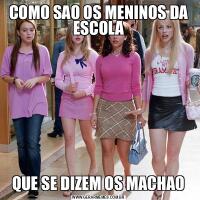 COMO SAO OS MENINOS DA ESCOLAQUE SE DIZEM OS MACHAO