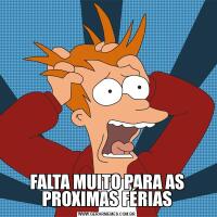 FALTA MUITO PARA AS PROXIMAS FÉRIAS