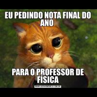 EU PEDINDO NOTA FINAL DO ANO PARA O PROFESSOR DE FÍSICA