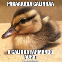 PARAAAAAA GALINHAAA GALINHA FARMANDO AURA: