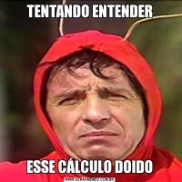 TENTANDO ENTENDERESSE CÁLCULO DOIDO