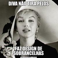 DIVA NÃO TIRA PELOSFAZ DESIGN DE SOBRANCELHAS