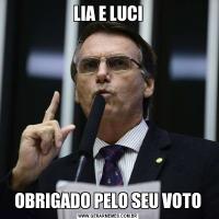 LIA E LUCIOBRIGADO PELO SEU VOTO