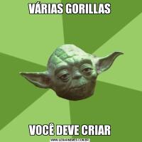 VÁRIAS GORILLASVOCÊ DEVE CRIAR