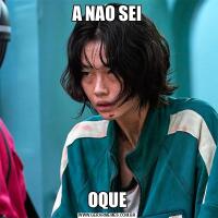 A NAO SEIOQUE