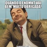 QUANDO O ENDMKT VAI BEM, MUITO OBRIGADA!