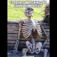 STUDENTS WATCHING THE SHORT FILME ITSELF