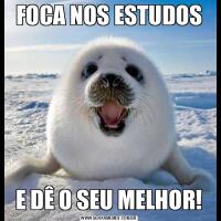 FOCA NOS ESTUDOSE DÊ O SEU MELHOR!