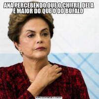 ANA PERCEBENDO QUE O CHIFRE  DELA É MAIOR DO QUE O DO BÚFALO 