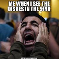 ME WHEN I SEE THE DISHES IN THE SINK
