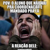 POV: O ALUNO QUE NÃO VAI PRA COORDENAÇÃO É MANDADO PRA LÁA REAÇÃO DELE: