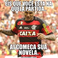 EIS QUE VOCÊ ESTA NA QUELA PARTIDA .AI COMEÇA SUA NOVELA.