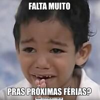 FALTA MUITOPRAS PRÓXIMAS FÉRIAS?