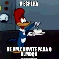 A ESPERADE UM CONVITE PARA O ALMOÇO