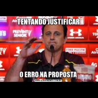 TENTANDO JUSTIFICARO ERRO NA PROPOSTA