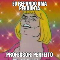 EU REPONDO UMA PERGUNTAPROFESSOR: PERFEITO