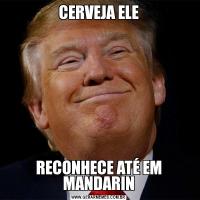 CERVEJA ELERECONHECE ATÉ EM MANDARIN