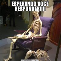 ESPERANDO VOCÊ RESPONDER!!!!