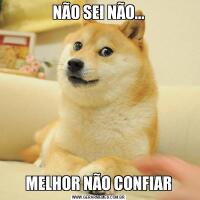NÃO SEI NÃO...MELHOR NÃO CONFIAR