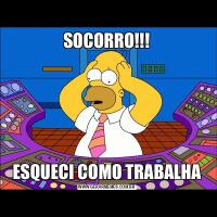 SOCORRO!!!ESQUECI COMO TRABALHA