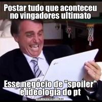Postar tudo que aconteceu no vingadores ultimatoEsse negócio de 
