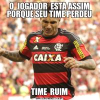 O  JOGADOR  ESTA ASSIM PORQUE SEU TIME PERDEUTIME  RUIM